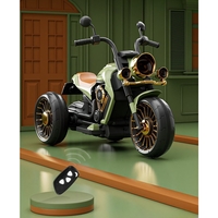 Motocicleta Electrica Flippy, cu Acumulator, Telecomanda, Bluetooth, Sistem Anti-Rasturnare, Sistem de Lumini si Sunet, 1-8 Ani, 93 x 48 x 63 cm, Verde