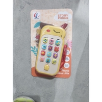 Jucarie Interactiva, Flippy, Telefon Inteligent, Model Unicorn, Functii Educative, Muzicale si Voce, 4-6 ani, 19 x 11.5 cm, din Plastic, Galben