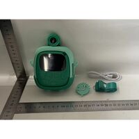 Camera Instantanee pentru Copii, Flippy, cu Functie de Printare, Cablu USB-C, Bluetooth, Compatibil iOS/Android, Camera Frontala + Selfie, Model Iepure, Snur Inclus, Verde