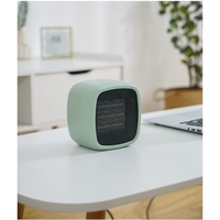 Mini radiator electric portabil Flippy, 800 W, 2 trepte, 150x120x175 mm, verde