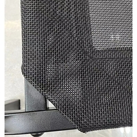 Pat pentru Animalele de Companie, Flippy, din Plasa este Rezistent la Umiditate, Picioare de Otel, Respirabil, Marimea M 90 x 60 x 16 cm, Negru