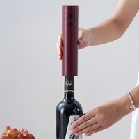 Tirbuson Electric, Flippy, Deschizator Sticle de Vin, Incarcare USB, 20 x 4.6 cm, Negru