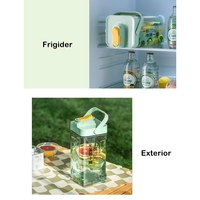 Dozator portabil pentru bauturi Flippy, 3.5 litri, capac etans, duza deschidere/inchidere, recipent din plastic, gradat, filtru, maner, pentru diverse bauturi, 29.7 x 14.1 x 14.4 cm, verde