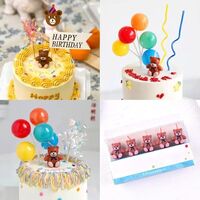 Lumanare de Tort, Flippy, Model Ursulet, Party, 8 x 3.2 cm, Maro