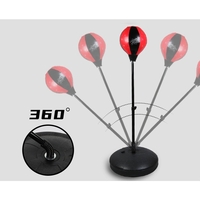 Jucarie Interactiva, Flippy, Model Sfera de Box cu Suport, Manusi Incluse, Inaltime Reglabila, +3 Ani, 120 x 20 x 23.5 cm, Rosu/ Negru