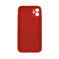 Husa protectie Flippy compatibila cu Apple iPhone 12 Liquid Silicone Case Rosu