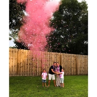 Spray Gender Reveal, Flippy, 260 ml, din Amidon de Porumb, Dezvaluire Gen Bebelusi, Roz