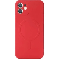 Husa protectie Flippy compatibila cu iPhone 12 (6.1) , Liquid MagSafe, ring-shaped, magnetica, Rosu