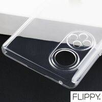 Husa Protect Plus pentru Huawei NOVA 9 SE, Flippy, Silicon Subtire, Transparenta