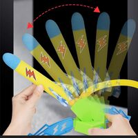 Jucarie pentru Copii, Flippy, Lansator de Rachete cu Piciorul, un Singur Lansator, 3 Rachete cu Lumini, 40.5 cm Inaltime, Multicolor