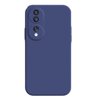 Husa de Protectie, Flippy, pentru Honor 70, Liquid Silicone, cu Microfibra pe Interior, Protectie Antisoc, Compatibil Incarcare Wireless, Albastru
