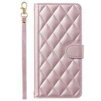 Husa de Protectie Tip Carte, Flippy, pentru Apple iPhone 15 Plus, Model cu Suport si Capsa, Antisoc, Rezistenta la Impact, Protectie Camera, Roz