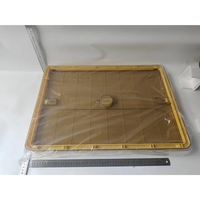 Cutie de depozitare pliabila, Flippy, Cu capac, 85 L, Plastic, 60x42x34 cm, Portocaliu