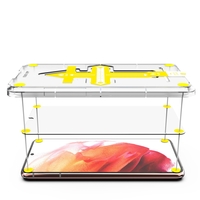 Set 2 folii sticla securizata cu sistem de montare usor si rapid Flippy compatibila cu Apple iPhone 13 / 13 Pro Transparent