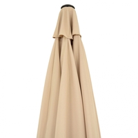 Umbrela rotunda de soare Flippy pentru terasa, diametru 2.70 m, inclinare, manivela, crem