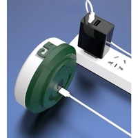 Lumină de camping LED încărcare USB, Flippy, șir colorat, pentru aer liber, cort, Distanta 10 metri, 1800mAH, 10.5x4.3 cm, Alb Verde