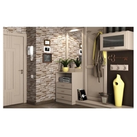 Set 10 Stickere de Perete, Flippy, Autoadezive, 70 x 77 cm, 2.5 mm Grosime, Suprafata Acoperita 5.3 mp, din PVC, Model Piatra, Bej