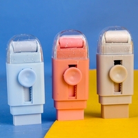 Radiera, Flippy, cu 2 Rezerve, Reglare Pull-Push, din Cauciuc, Kaki