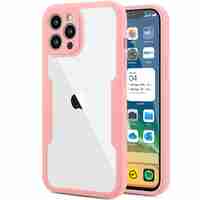 Husa Max Defence pentru Samsung Galaxy S22 Plus, Bumper Roz, Fata Dubla Transparenta, Protectie Antisoc Full 360 ( fata, spate, margini ), Flippy