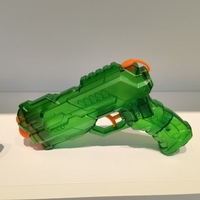 Pistol cu Apa, Flippy, Pistol cu Apa pentru Copii, Manual, din Plastic, 23 x 16 x 4 cm, rezervor 250 ml, Verde