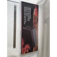 Gratar Portabil, Flippy, Confectionat din Metal, pentru Picnic, Gradina, Terasa, Camping, Dimensiuni Reduse, 60x22x23 cm, Negru