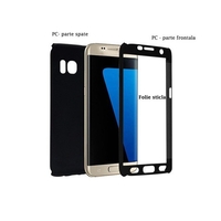 Husa Samsung Galaxy J5 2017 Full Cover 360 Negru + Folie de protectie