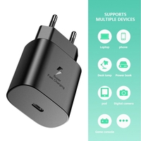 Incarcator Super Fast Charge, Flippy, Incarcator Retea Universal, Compatibil cu Port USB-C, Power Delivery 25W, Negru