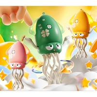 Caracatita Dansatoare, Flippy, +3 Ani, 3 Moduri, din ABS, Incarcare USB, cu Undita Inclusa, 12.6 x 7.6 x 20.7 cm, Verde