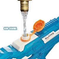 Pistol cu Apa Electric, Flippy, +6 Ani, Rezervor 650 ml, Incarcare USB, din Plastic, 59 x 23 x 6 cm, Albastru