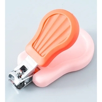 Set Ingrijire Unghii pentru Bebelusi, Flippy, Cutie de Depozitare in Forma de Ursulet, 10 x 9.5 cm, Roz