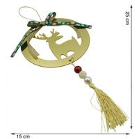 Ornament brad, Flippy, Ren, Auriu, Lucios, 15*25CM, Acril, Interior/ Exterior