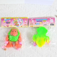 Jucarie Antistres Squishy, Flippy, Model Brr Brr Patapim, cu Revenire Lenta, din TPR, 12 x 11 x 3 cm, Multicolor