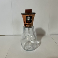 Sticla de ulei cu Pulverizator, Flippy, Sticla pentru Lichide de Bucatarie, Otet, Sos, 16.7 x 5.2 cm, Volum 200 ml, Roz Gold