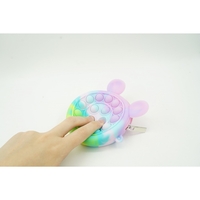 Jucarie antistres din silicon Flippy, Pop it Now and Flip It ,Mini Geanta, Mickey Mouse, 6 cm, Macarons