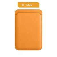 Portofel Flippy MagSafe piele pentru carduri compatibil cu Apple iPhone 12/12 Mini/12 Pro/12 Pro Max,Portocaliu