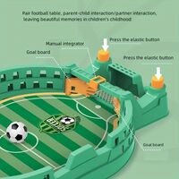 Fotbal de Masa Interactiv pentru Copii, Flippy, cu 2 Mingi Incluse, Tabela Scor, 22.8x12x4 cm, Verde