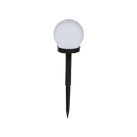 Lampa solara LED, Sferica, Tip Glob Flippy, Diametru 10 cm, Alb cald