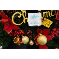 Set 45 Globuri de Craciun, Flippy, pentru Brad, Model 1, cu Glitter, Lucioase, Multicolor