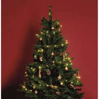 Brad de Craciun artificial cu suport inclus Flippy, 120 cm, 240 ramuri/varfuri, material plastic, suport clasic, fara iluminare, utilizat pentru interior/exterior, verde