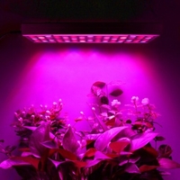 Lampa LED 45W Flippy, pentru cresterea plantelor in interior, 225 de leduri, 165 leduri rosii, 60 albastre, 30 x 30 cm, multicolor