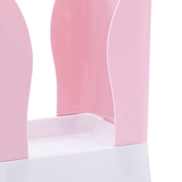 Cos de Gunoi Extensibil, Flippy, din Plastic, Reglabil, Pliabil, Versatil, pentru Bucatarie, Baie sau Birou, Cos Universal, 21x25x17 cm, Roz Alb