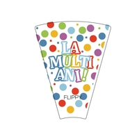 Set 6 Suflatori, Flippy, Colectia  LA MULTI ANI, 20 cm, din Carton, Multicolor