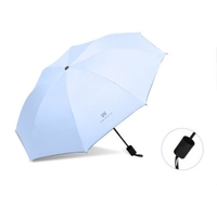 Umbrela, Flippy, Protectie UV Soare, Protectie Ploaie, Pliabila, din Vinil si Otel, 96 x 67 cm, Albastru