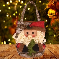 Geanta pentru Cadouri de Craciun, Flippy, Model Mos Craciun, Decoratiune Sarbatori, 46x23x2 cm, Multicolor