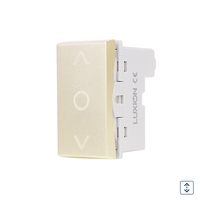 Modul Intrerupator Mecanic Jaluzele 1M LUXION, Standard Italian, auriu