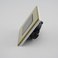 Termostat Wi-Fi pentru incalzirea electrica LUXION cu Rama din Sticla, auriu