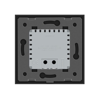 Lampa de veghe LED Livolo cu rama din sticla, Senzor miscare incorporat, negru