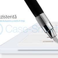 Priza tripla Livolo cu rama din sticla 2 prize simple+TV/internet, alb