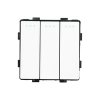 Modul Intrerupator Triplu Mecanic LUXION, alb