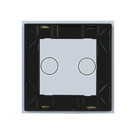 Panou intrerupator dublu cu touch Livolo din sticla, alb